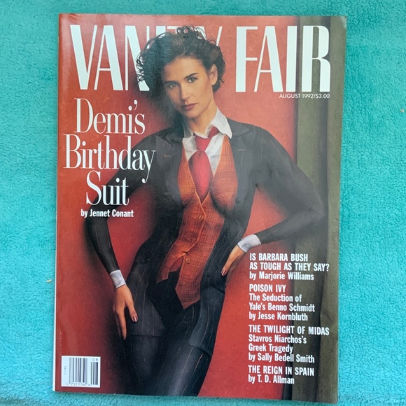Vanity Fair Magazine August 1992 Demi Moore - Picture 1 of 1
